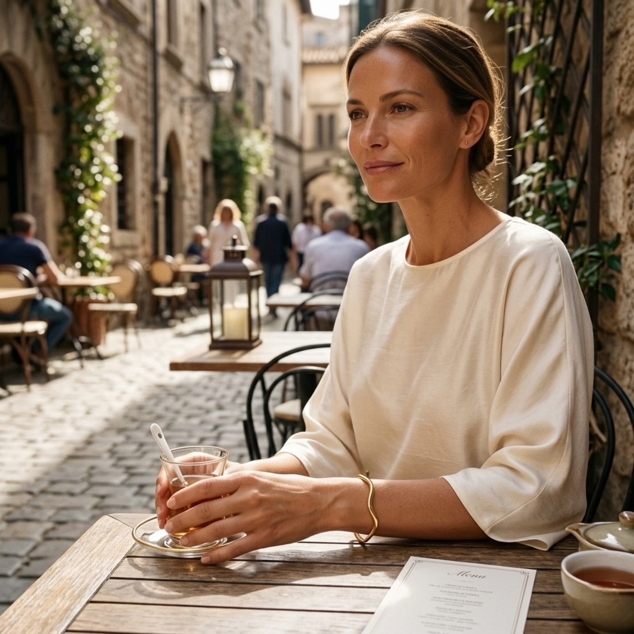 Bracelet Chaîne "Tressage Classique" – Éclat Corde Doré