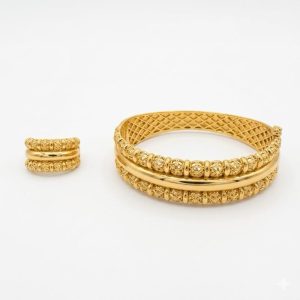 Parure Luxe Dorée Élégance Royale - bijou femme dore en acier inoxydable Maison Zayna