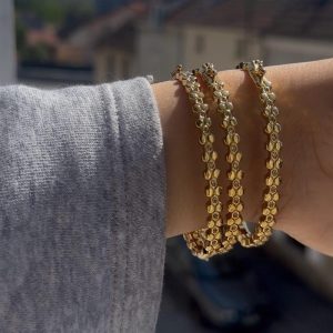 SERTLA CHEHDA - bijou femme dore en acier inoxydable Maison Zayna