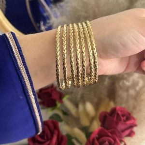 Sertla Royale "Torsadée" - bijou femme dore en acier inoxydable Maison Zayna