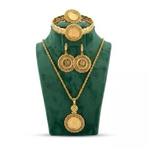 Parure "Liza Royale" - bijou femme dore en acier inoxydable Maison Zayna