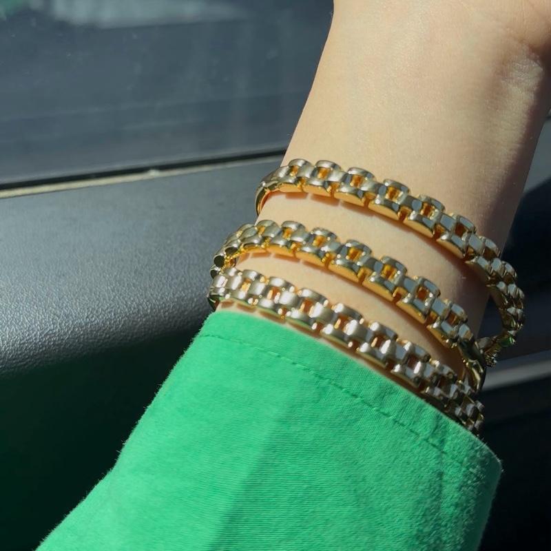 Bracelet gourmette plaqué or – Style oriental