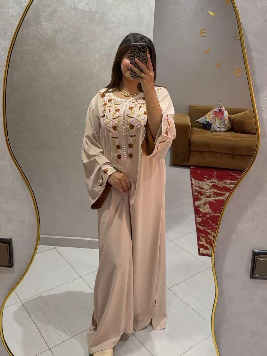 Caftan Inès – Beige sablé – vue 4