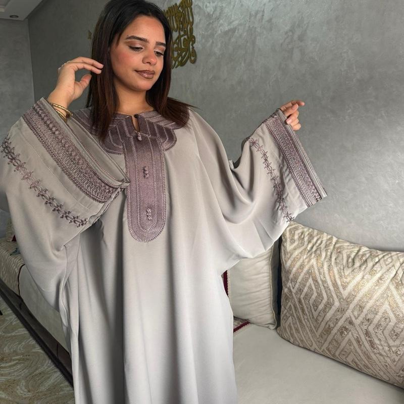 Caftan Kenza – Gris élégant – vue 2